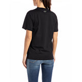 Replay Women's Jersey T-shirt with Folk Print