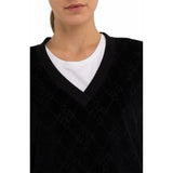 Replay Women's Chenille All Over Logo Devore Sweatshirt