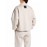 Replay Women's Essential Half Zipper Sweatshirt in Cotton Pique