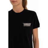 Relay Women's T-shirt with Pocket and Rhinestones