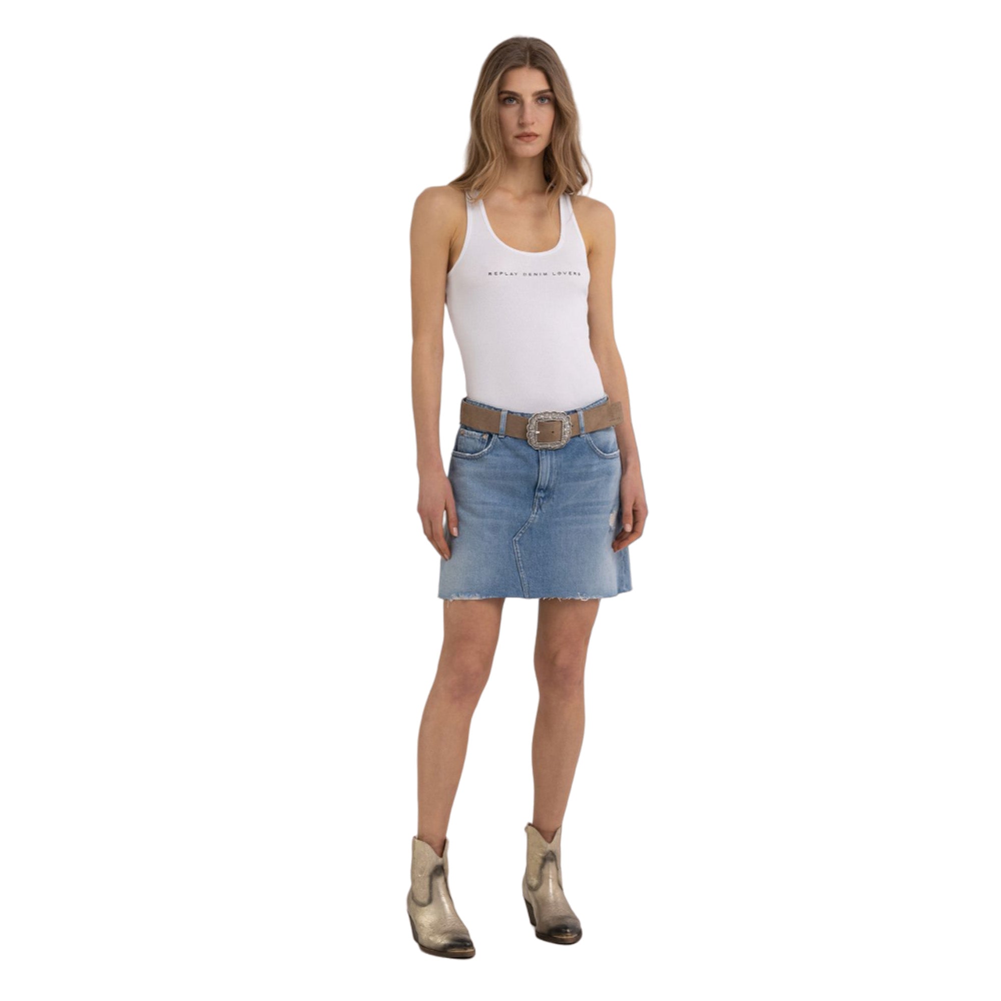 Replay Women's Slim Fit Ribbed Top With Print | Clothing | GCC | Spring Festival | T-Shirts | Tops | Women | Women All Clothing | Women All Clothing Tops | Womens | Womens Fashion Replay Women's Slim Fit Ribbed Top With Print | Clothing | GCC | Spring Festival | T-Shirts | Tops | Women | Women All Clothing | Women All Clothing Tops | Womens | Womens Fashion