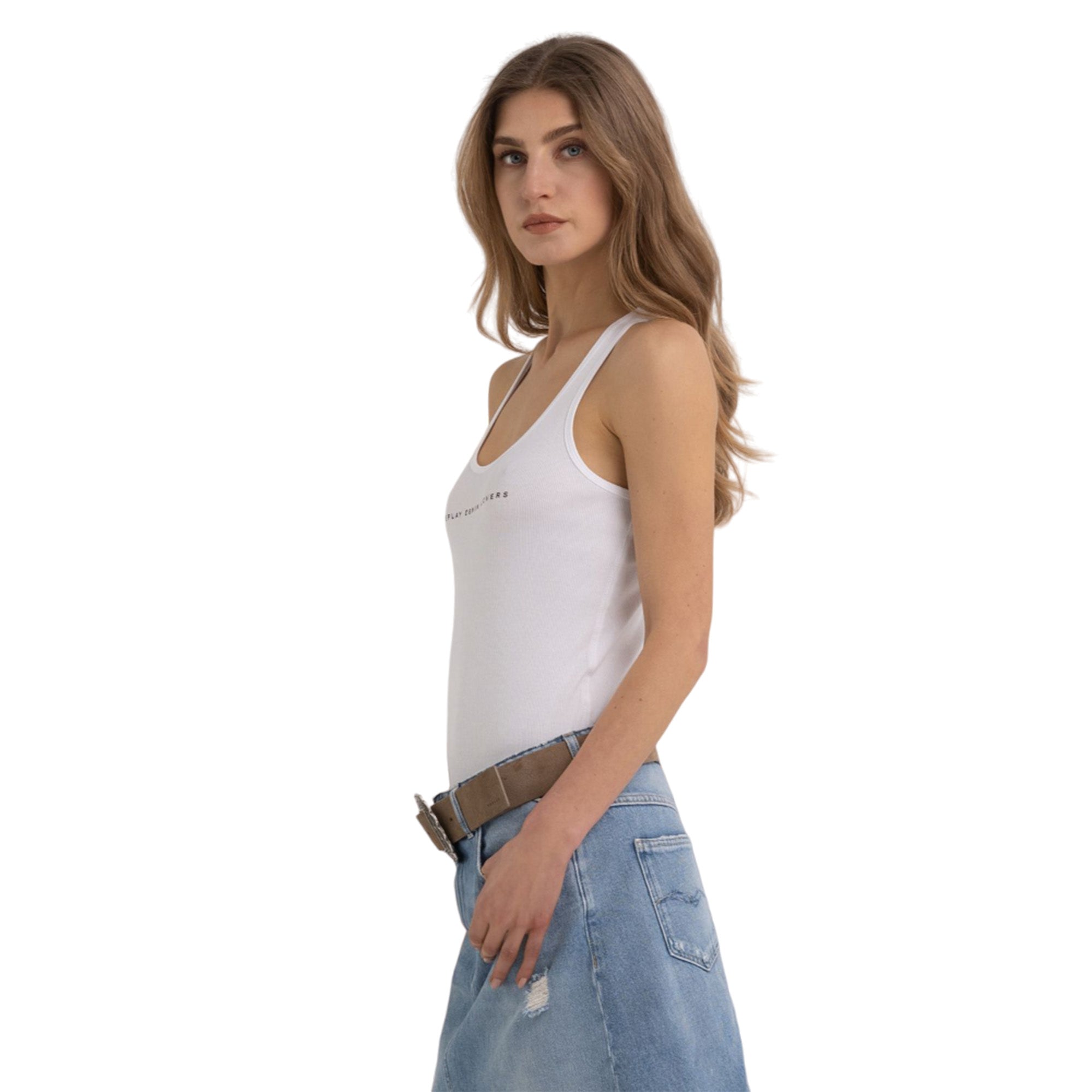 Replay Women's Slim Fit Ribbed Top With Print | Clothing | GCC | Spring Festival | T-Shirts | Tops | Women | Women All Clothing | Women All Clothing Tops | Womens | Womens Fashion Replay Women's Slim Fit Ribbed Top With Print | Clothing | GCC | Spring Festival | T-Shirts | Tops | Women | Women All Clothing | Women All Clothing Tops | Womens | Womens Fashion