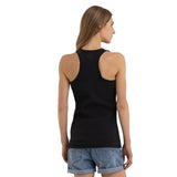 Replay Women's Slim Fit Ribbed Top With Print