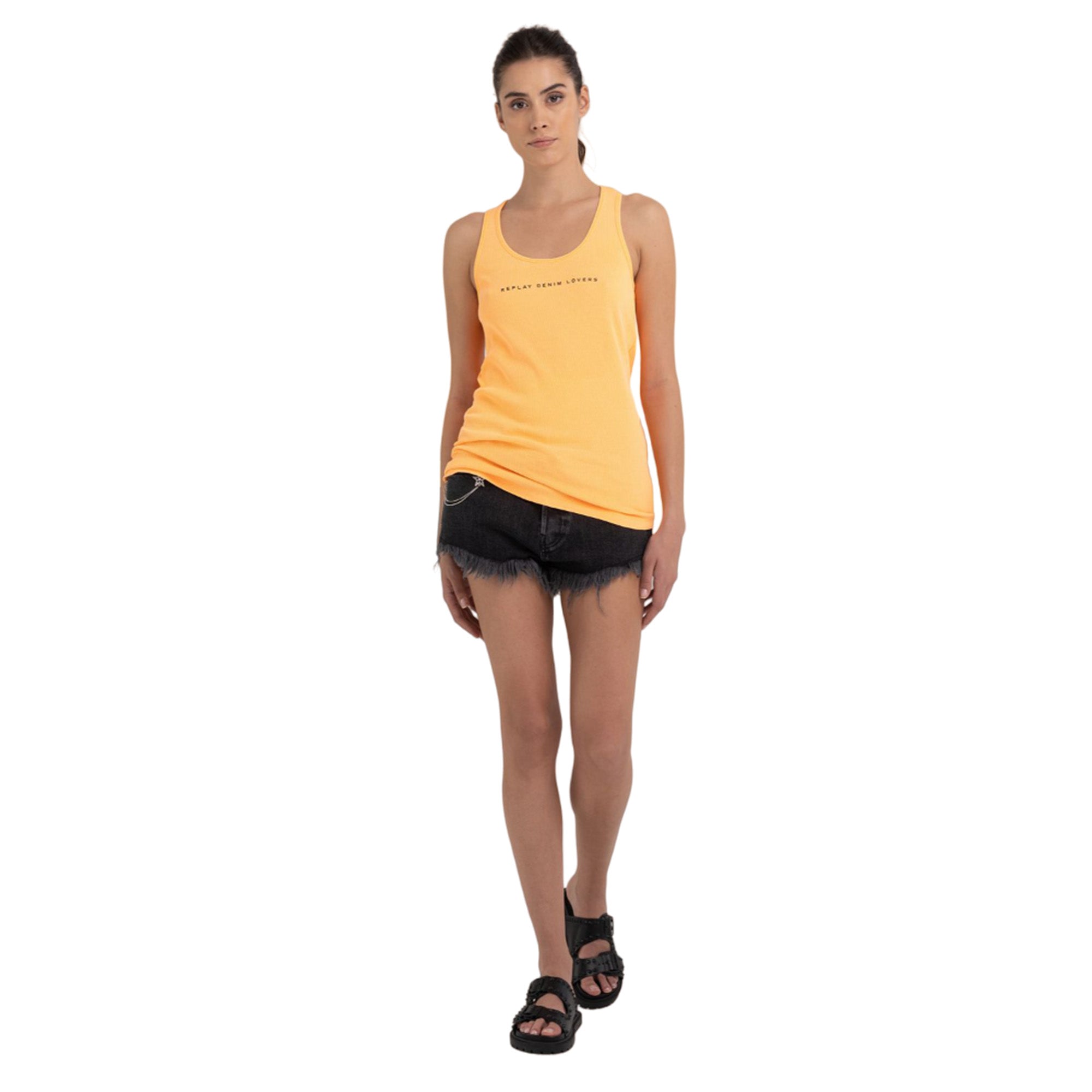 Replay Women's Slim Fit Ribbed Top With Print | Clothing | GCC | Spring Festival | T-Shirts | Tops | Women | Women All Clothing | Women All Clothing Tops | Womens | Womens Fashion Replay Women's Slim Fit Ribbed Top With Print | Clothing | GCC | Spring Festival | T-Shirts | Tops | Women | Women All Clothing | Women All Clothing Tops | Womens | Womens Fashion