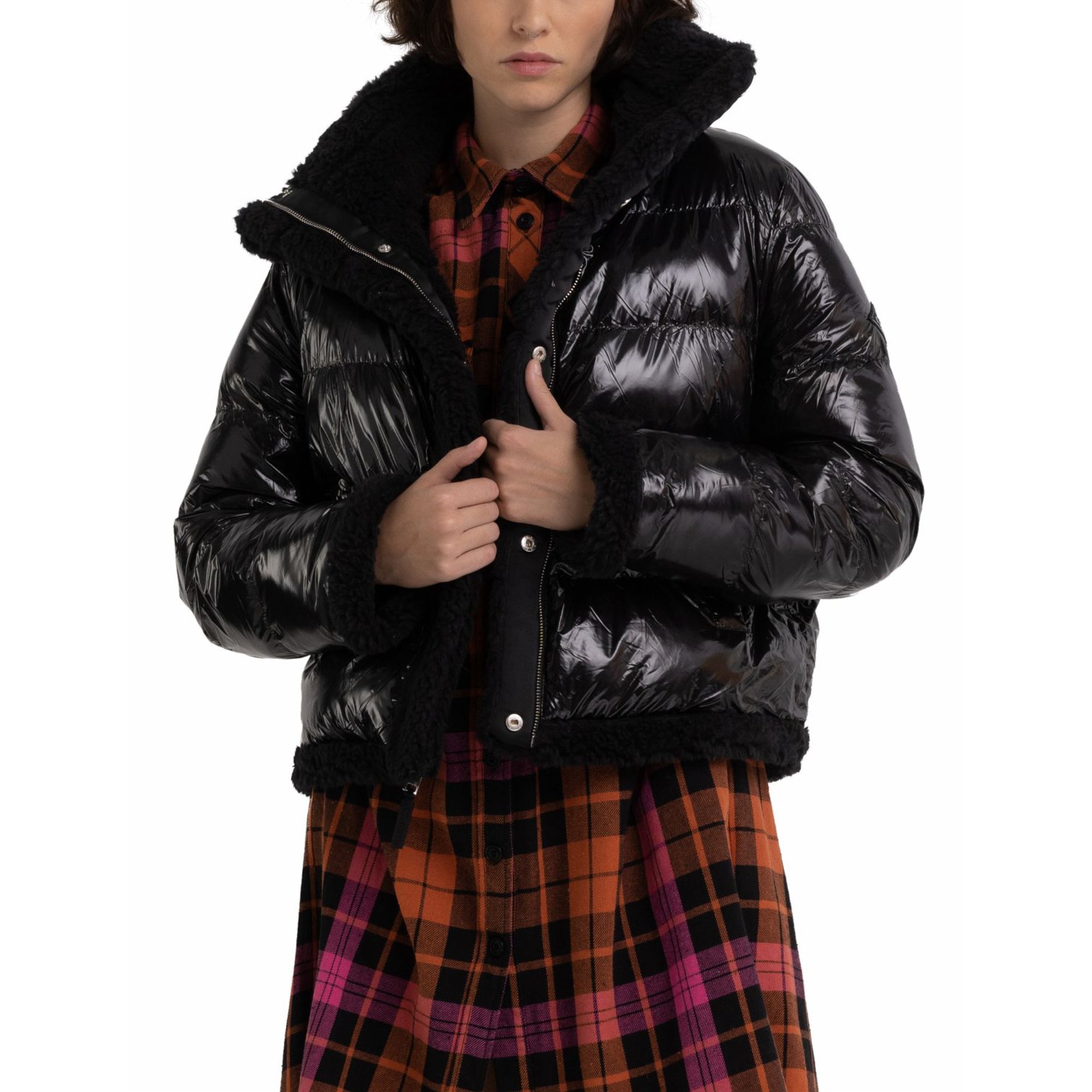 Replay Women's Reversible Jacket in Nylon and Sherpa | Clothing | Coats & Jackets | GCC | Jackets | Women | Women All Clothing | Women All Clothing Coats & Jackets | Womens | Womens Fashion Replay Women's Reversible Jacket in Nylon and Sherpa | Clothing | Coats & Jackets | GCC | Jackets | Women | Women All Clothing | Women All Clothing Coats & Jackets | Womens | Womens Fashion