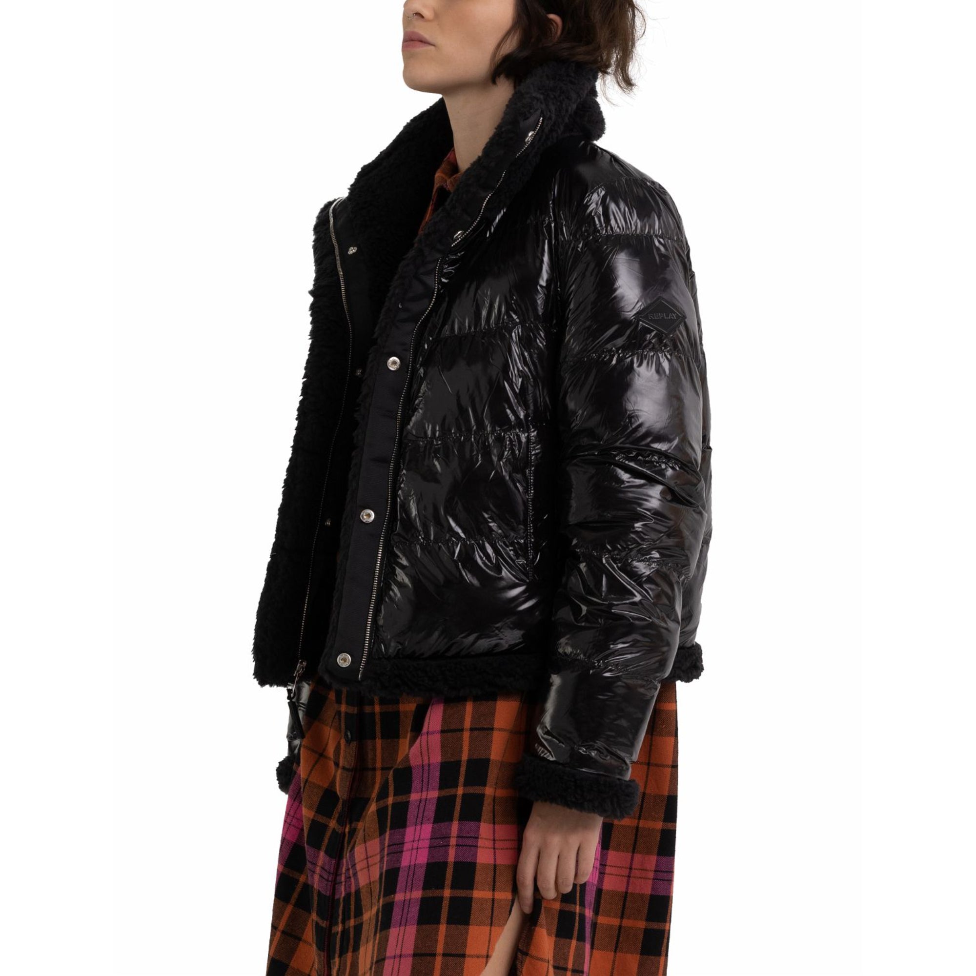 Replay Women's Reversible Jacket in Nylon and Sherpa | Clothing | Coats & Jackets | GCC | Jackets | Women | Women All Clothing | Women All Clothing Coats & Jackets | Womens | Womens Fashion Replay Women's Reversible Jacket in Nylon and Sherpa | Clothing | Coats & Jackets | GCC | Jackets | Women | Women All Clothing | Women All Clothing Coats & Jackets | Womens | Womens Fashion