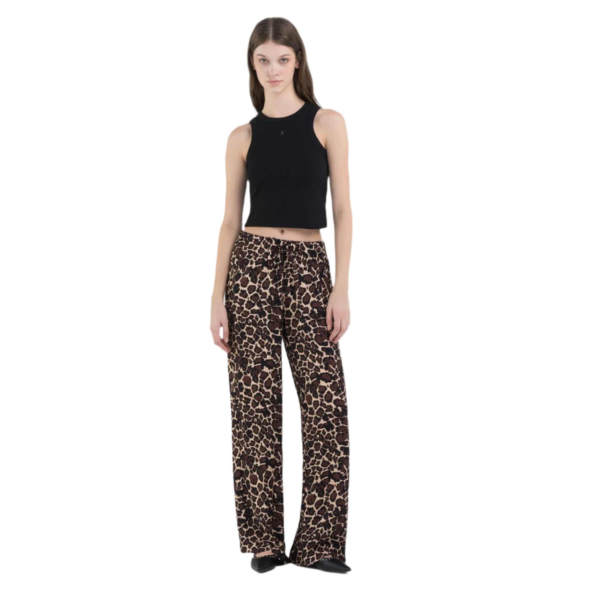 Replay Women's Animal-Print Viscose Chiffon Trouser | Clothing | GCC | Spring Festival | Winter 2024 | Women | Women All Clothing | Women's Pant | Womens | Womens Fashion Replay Women's Animal-Print Viscose Chiffon Trouser | Clothing | GCC | Spring Festival | Winter 2024 | Women | Women All Clothing | Women's Pant | Womens | Womens Fashion