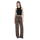 Replay Women's Animal-Print Viscose Chiffon Trouser