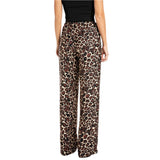 Replay Women's Animal-Print Viscose Chiffon Trouser