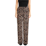 Replay Women's Animal-Print Viscose Chiffon Trouser