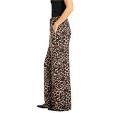 Replay Women's Animal-Print Viscose Chiffon Trouser