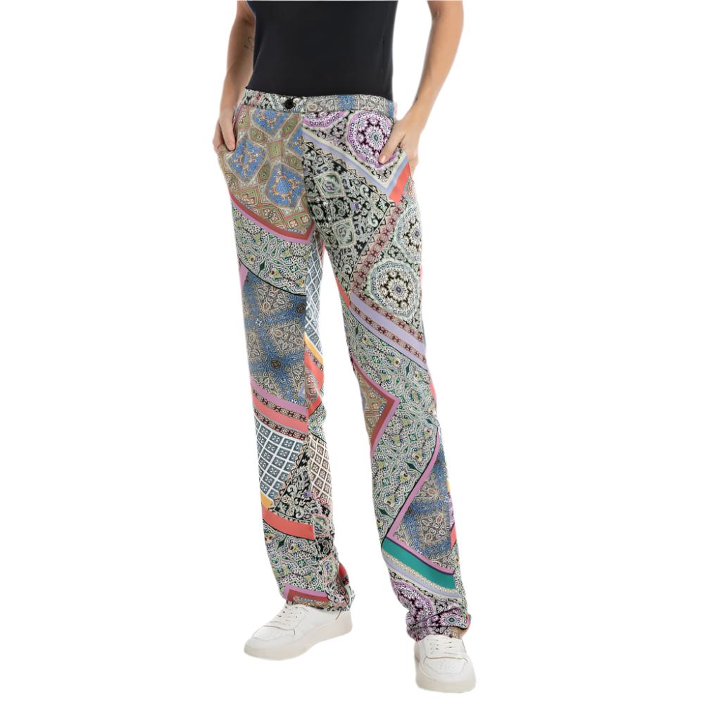 Replay Women's All Over Printed Viscose Satin Pant | Clothing | GCC | Women | Women All Clothing | Women All Clothing Trousers | Womens | Womens Fashion Replay Women's All Over Printed Viscose Satin Pant | Clothing | GCC | Women | Women All Clothing | Women All Clothing Trousers | Womens | Womens Fashion