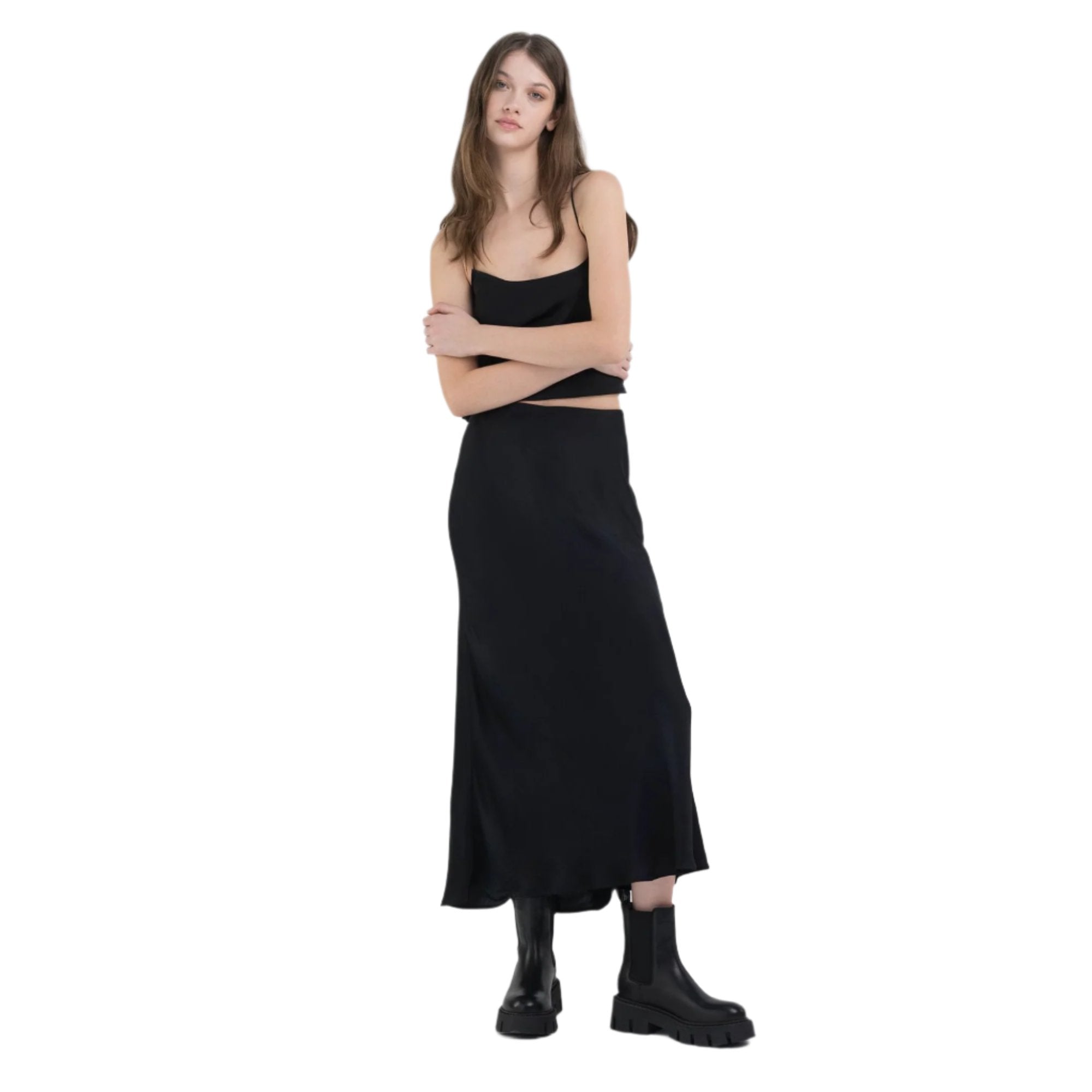 Replay Women's Long Viscose Satin Skirt | Clothing | GCC | Winter 2024 | Women | Women All Clothing | Women All Clothing Skirts | Womens | Womens Fashion Replay Women's Long Viscose Satin Skirt | Clothing | GCC | Winter 2024 | Women | Women All Clothing | Women All Clothing Skirts | Womens | Womens Fashion