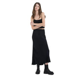 Replay Women's Long Viscose Satin Skirt