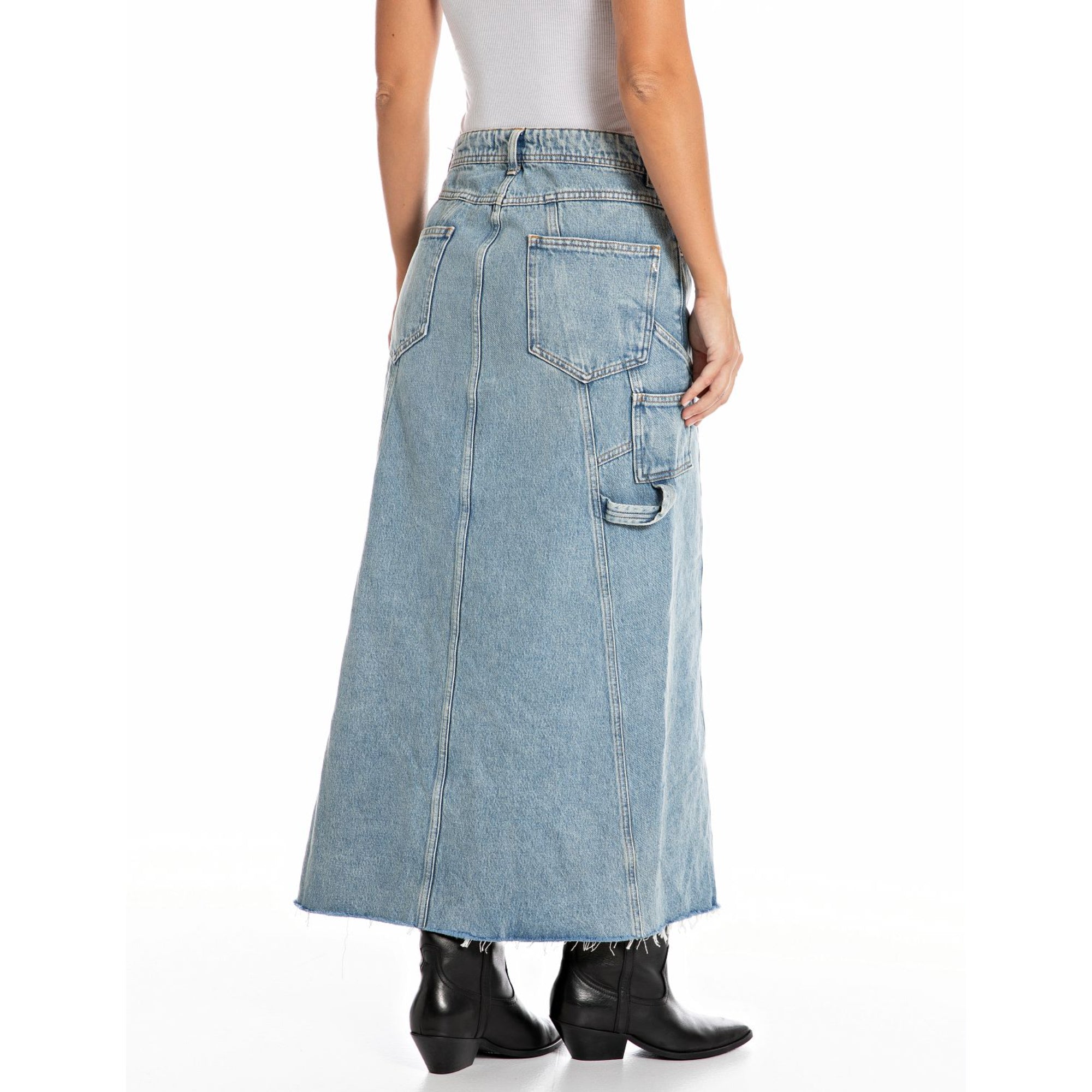 Replay Women's Workwear long skirt in denim | Clothing | GCC | Women | Women All Clothing | Women All Clothing Denim | Women All Clothing Skirts | Womens | Womens Fashion Replay Women's Workwear long skirt in denim | Clothing | GCC | Women | Women All Clothing | Women All Clothing Denim | Women All Clothing Skirts | Womens | Womens Fashion