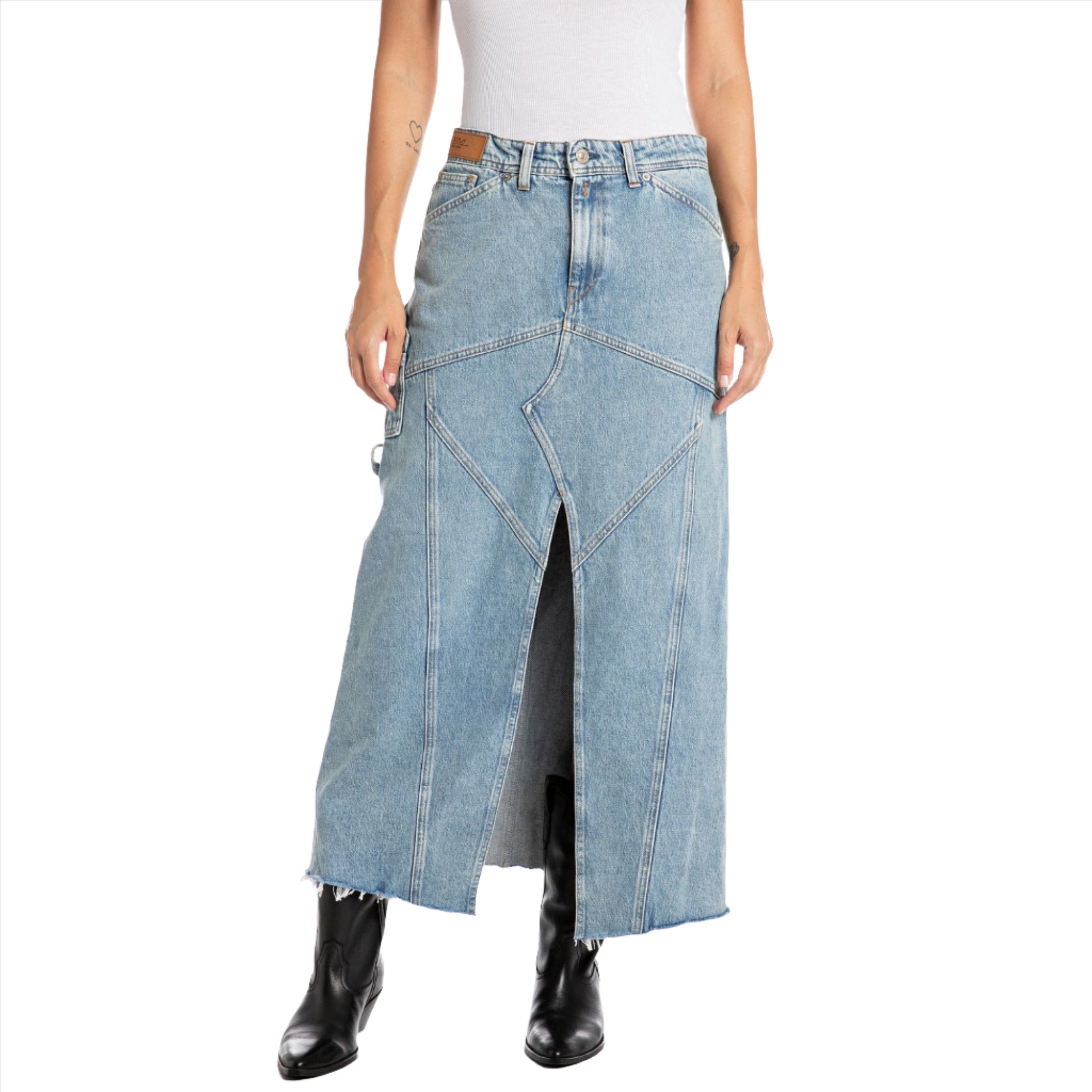 Replay Women's Workwear long skirt in denim | Clothing | GCC | Women | Women All Clothing | Women All Clothing Denim | Women All Clothing Skirts | Womens | Womens Fashion Replay Women's Workwear long skirt in denim | Clothing | GCC | Women | Women All Clothing | Women All Clothing Denim | Women All Clothing Skirts | Womens | Womens Fashion
