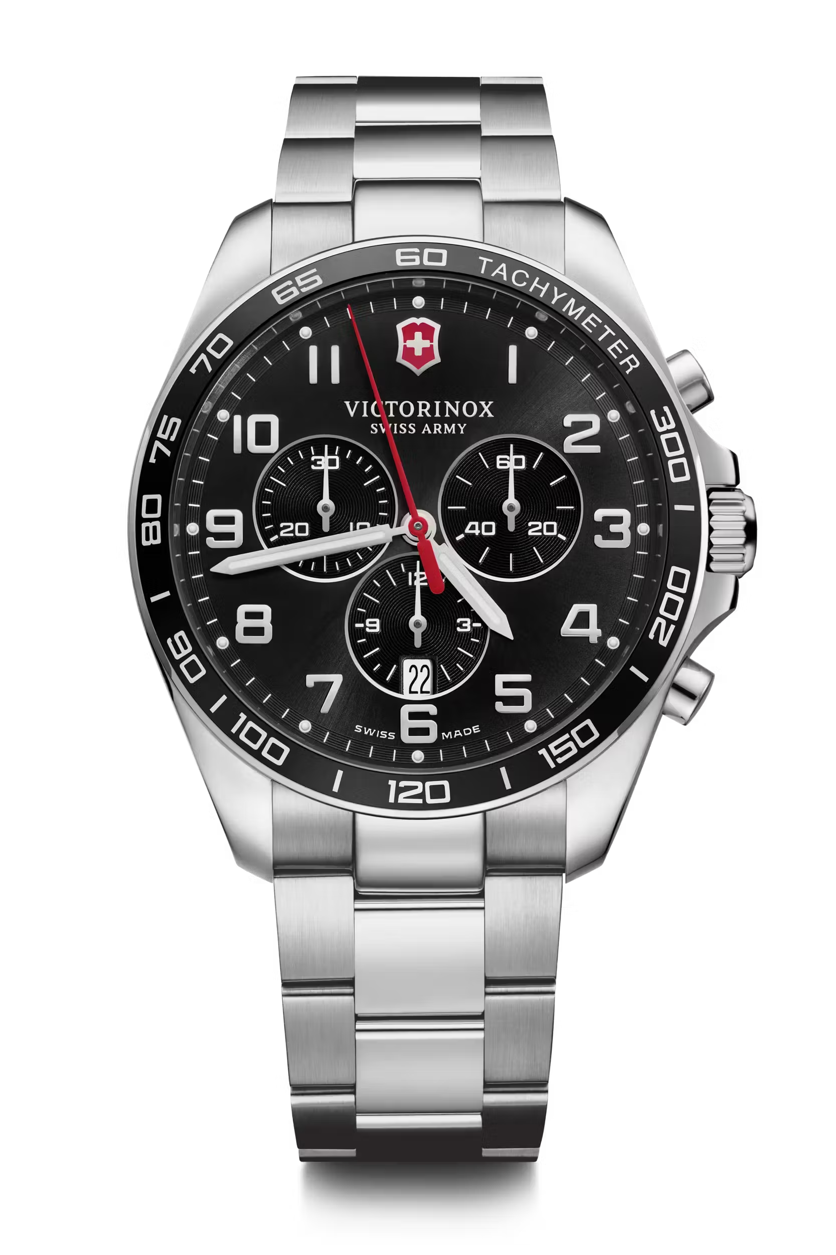 Victorinox FieldForce Classic Chrono Gents Black Dial Stainless Steel Watch | departure-to-desk | Fashion Watches | Men | Mens | Mens Watches | new-season-2025 | Watch | Watches