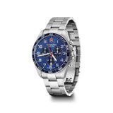 Victorinox FieldForce Classic Chrono 42 Men's Blue Dial Silver Stainless Steel Bracelet Watch