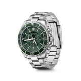 Victorinox Maverick Chrono 43 Men's Green Dial Silver Stainless steel Bracelet Watch