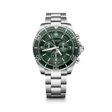 Victorinox Maverick Chrono 43 Men's Green Dial Silver Stainless steel Bracelet Watch