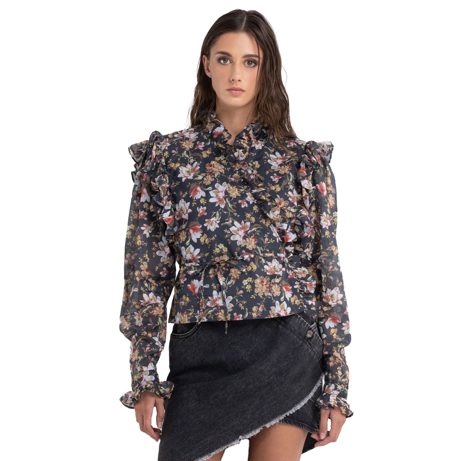 Replay Women's Atelier Floral Shirt with Ruffles | All Clothing | Clothing | GCC | Shirts | Women | Women All Clothing | Women All Clothing Shirts & Blouses | Womens | Womens Fashion Replay Women's Atelier Floral Shirt with Ruffles | All Clothing | Clothing | GCC | Shirts | Women | Women All Clothing | Women All Clothing Shirts & Blouses | Womens | Womens Fashion