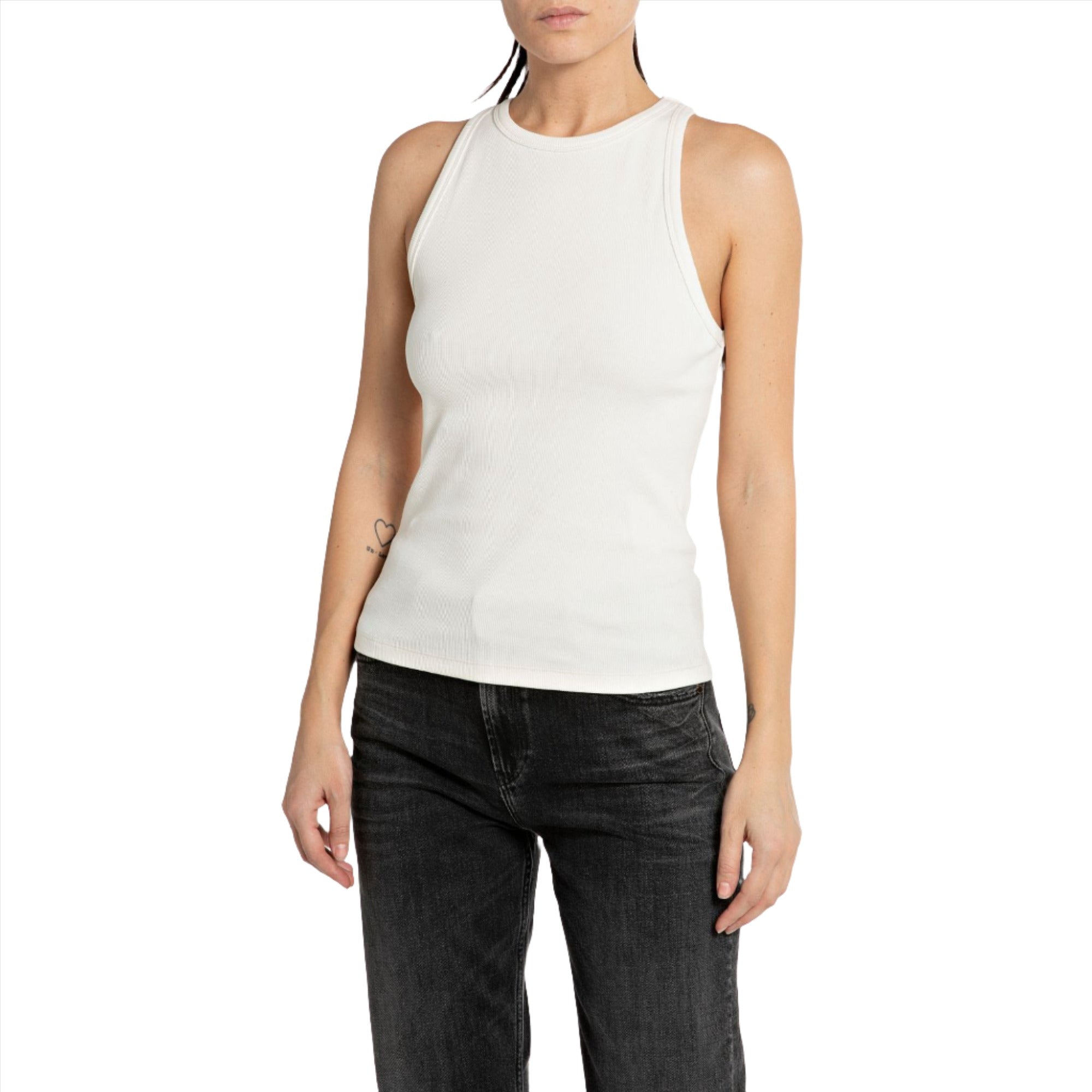 Replay Women's Cotton Rib Top | Clothing | GCC | Women | Women All Clothing | Women All Clothing Tops | Women Top | Womens | Womens Fashion Replay Women's Cotton Rib Top | Clothing | GCC | Women | Women All Clothing | Women All Clothing Tops | Women Top | Womens | Womens Fashion