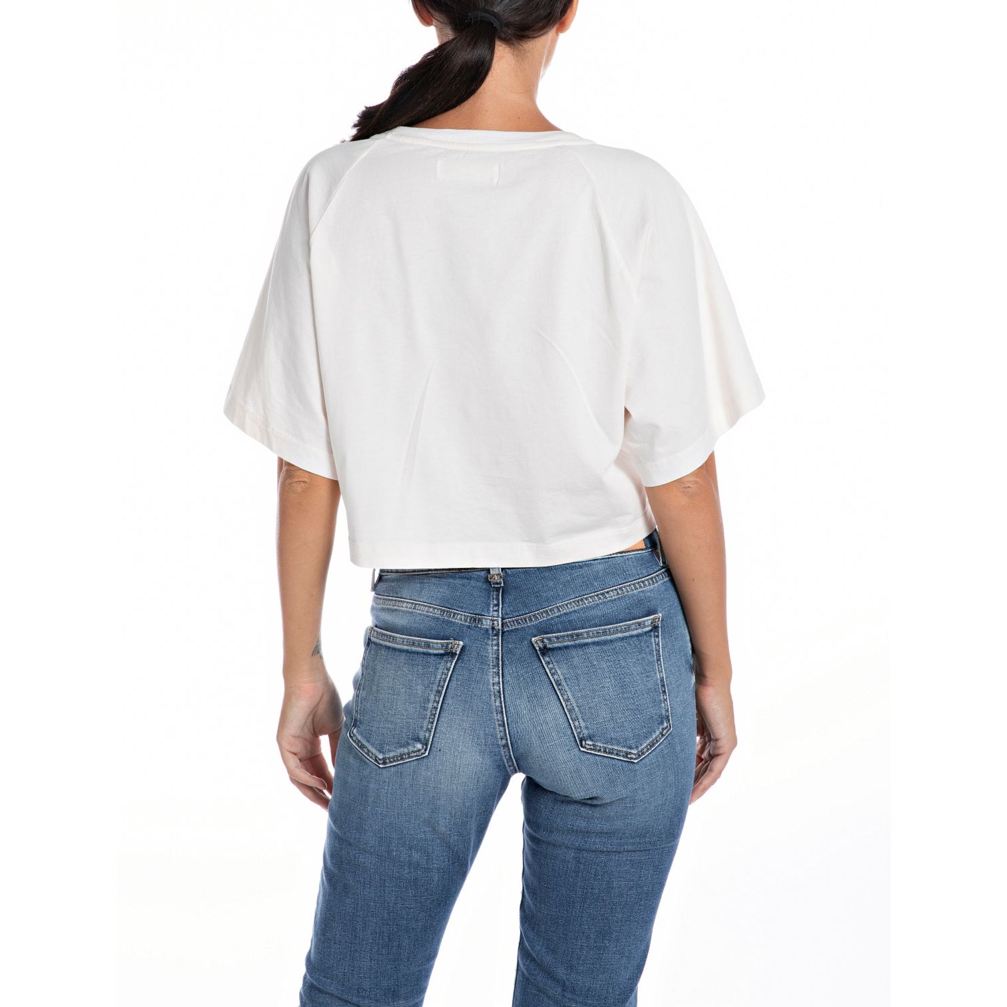 Replay Women's Atelier Replay cropped T-shirt with Print | Clothing | GCC | Shirts & T-Shirts | Women | Women All Clothing | Womens | Womens Fashion Replay Women's Atelier Replay cropped T-shirt with Print | Clothing | GCC | Shirts & T-Shirts | Women | Women All Clothing | Womens | Womens Fashion