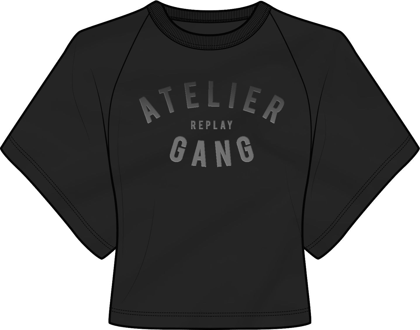 Replay Women's Atelier Replay cropped T-shirt with Print | Clothing | GCC | Shirts & T-Shirts | Women | Women All Clothing | Womens | Womens Fashion Replay Women's Atelier Replay cropped T-shirt with Print | Clothing | GCC | Shirts & T-Shirts | Women | Women All Clothing | Womens | Womens Fashion