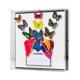 Stephen Wilson Studio Butterfly Surprise 12x12" Wall Art Chanel Inspired – Available Online in Qatar & GCC