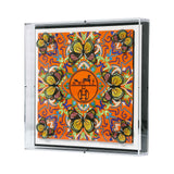Stephen Wilson Studio Symmetry 12x12" Wall Art – Hermès Inspired Luxury Series