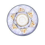 Stechol Fine Bone China 12pcs Tea Cup & Saucer Set
