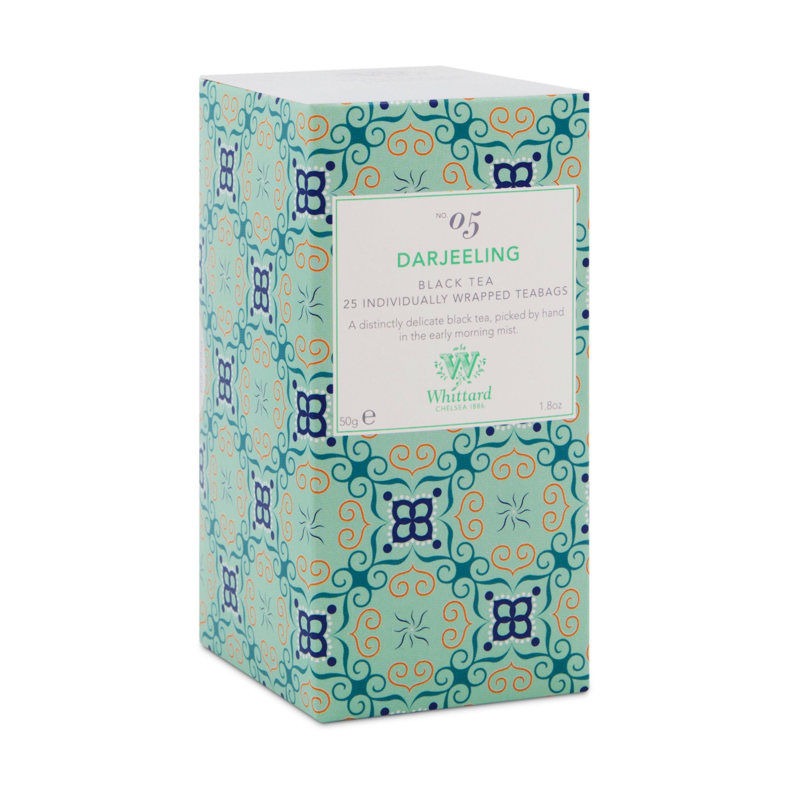 Whittard - Darjeeling 25 Individually Wrapped Teabags | Coffee & Tea | Gourmet | scat: Tea | Tea Whittard - Darjeeling 25 Individually Wrapped Teabags | Coffee & Tea | Gourmet | scat: Tea | Tea
