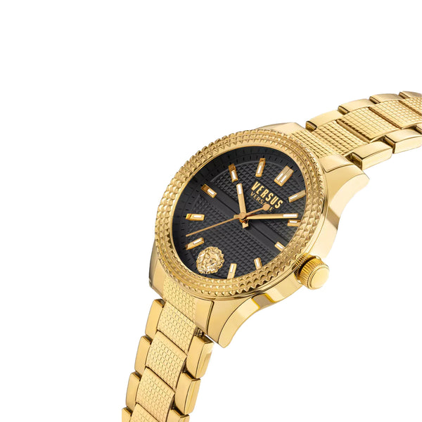 Versus Versace Bayside Women's Black Dial Gold Stainless Steel Watch ...