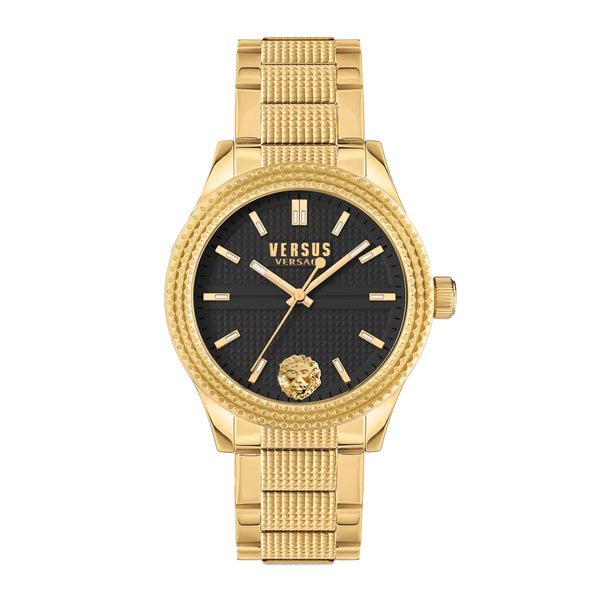 Versus Versace Bayside Women's Black Dial Gold Stainless Steel Watch ...