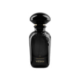 Black perfume bottle with 'Widian' branding on a white background.
