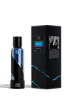 M.INT Winged Heart Eau de Parfum 75ml bottle with black packaging and blue wave detailing, showcasing a modern and expressive fragrance design, Shop the Latest Online.