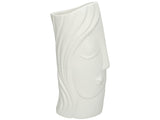 Kersten Vase Fine Earthenware White, Size: 13x8.5x25.5 Cm