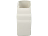 Kersten Vase Face Fine Earthenware White, Size: 14.5x9x17 Cm
