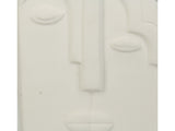 Kersten Vase Face Fine Earthenware White, Size: 14.5x9x17 Cm