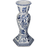 Kersten Candle Stick Porcelain Blue, Size: 15.5x15.5x28.5 Cm