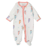 Kissy Kissy Kids New Born Girl's Multicolor Sleepsuit