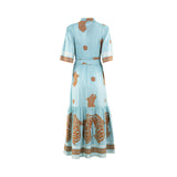 Beye Women's Turquoise Green Long Dress