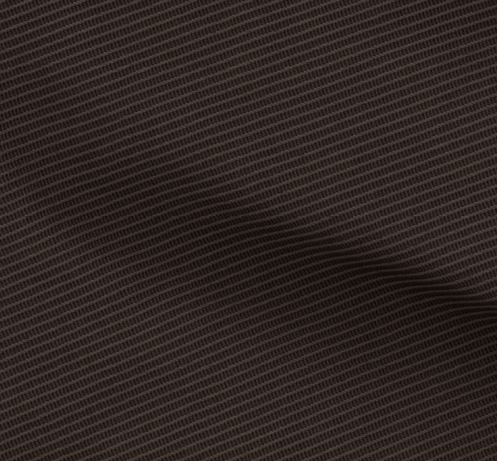 Dark brown fabric with a fine, diagonal ribbed texture.
