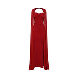 Zeena Zaki Women's Long Red Dress