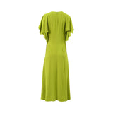 Zeena Zaki Women's Olive Green Long Dress
