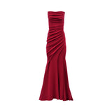 Zeena Zaki Women's Long Red Dress