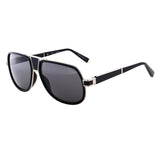 Zilli Men's Platinum & Black Sunglasses Shiny