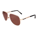 Zilli Men's Shiny Gold Lenses Rose Sunglasses