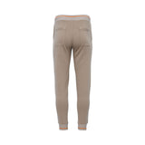 Pal Zileri Men's Brown Sweat Pants with Ribbed Cuffs