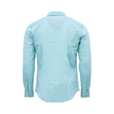 Pal Zileri Men's Turquoise Linen Shirt